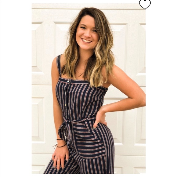 Dex Button Front Jumpsuit S - Picture 2 of 4